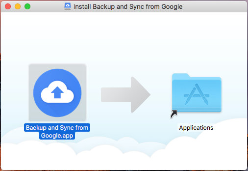 set up back up and sync google for free on mac